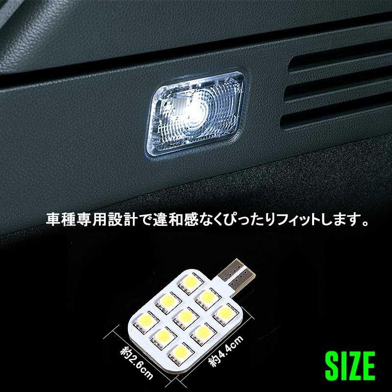 VEZEL ホンダ ベゼル ヴェゼル RU1~RU4 LEDラゲッジランプ 1個 5050チップ ホワイト ラゲッジ 増設 ランプ SMD9連 内装 パーツ カスタム 汎用