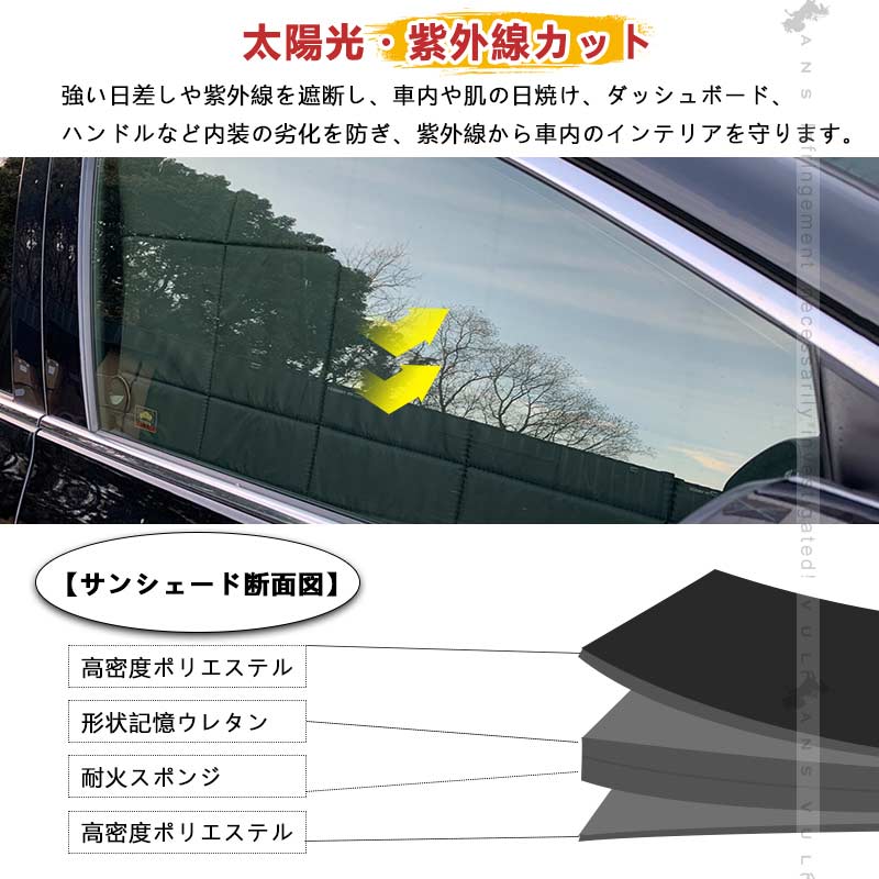 厚手 サンシェード ワンタッチ フロント5枚セット車種選択可能 日除け カーサンシェード 断熱 遮光率99％ 遮熱 車中泊 日よけ 遮熱  内装 パーツ アウトドア