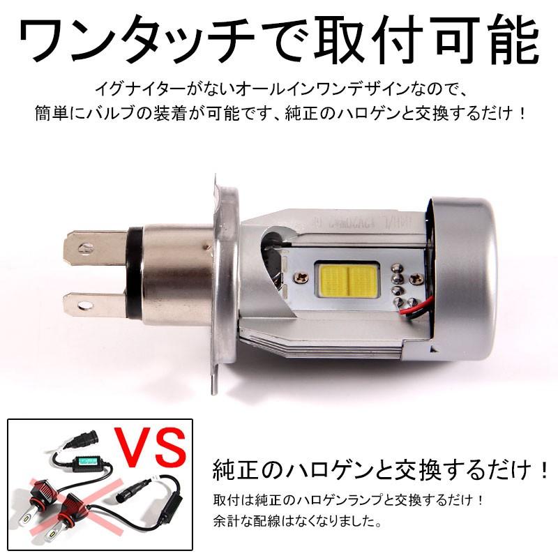 バイク用 オールインワン LEDヘッドライト H4 H/L 2000LM 取付簡単 防水 爆光 省エネ COB カーパーツ カスタム コンパクト フォルツァ フュージョン