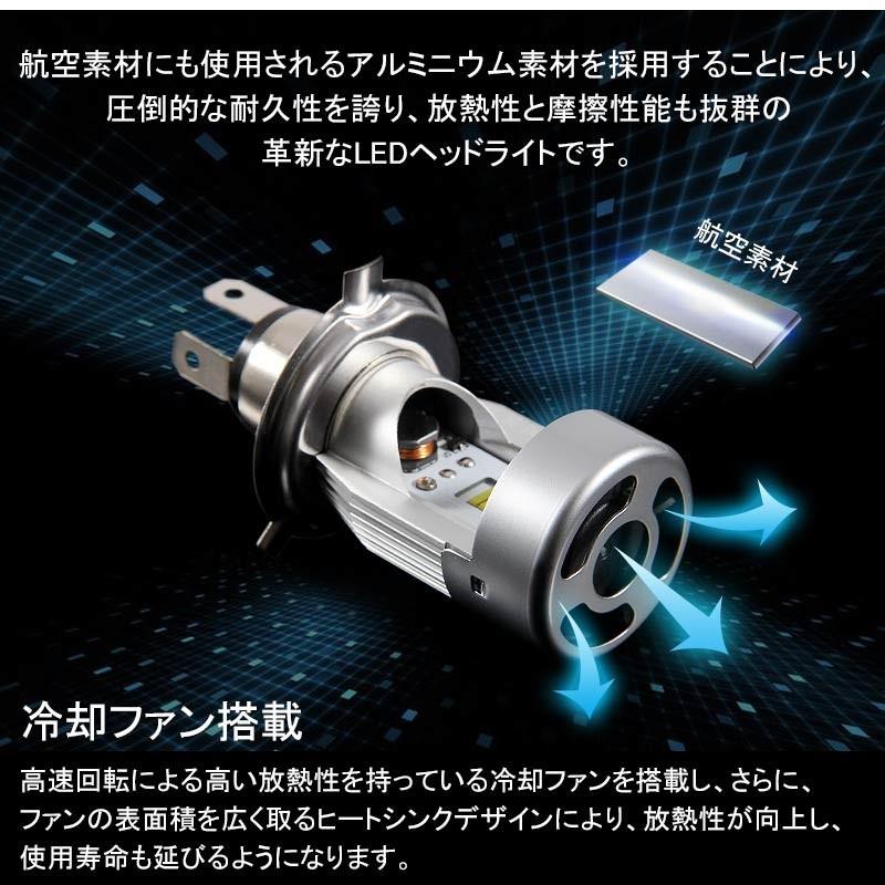 LEDヘッドライト H4 H/L 簡単取付 LEDヘッドランプ 2個set NBOX ワゴンR LEDバルブ 純正交換 簡単取付け パーツ カスタム