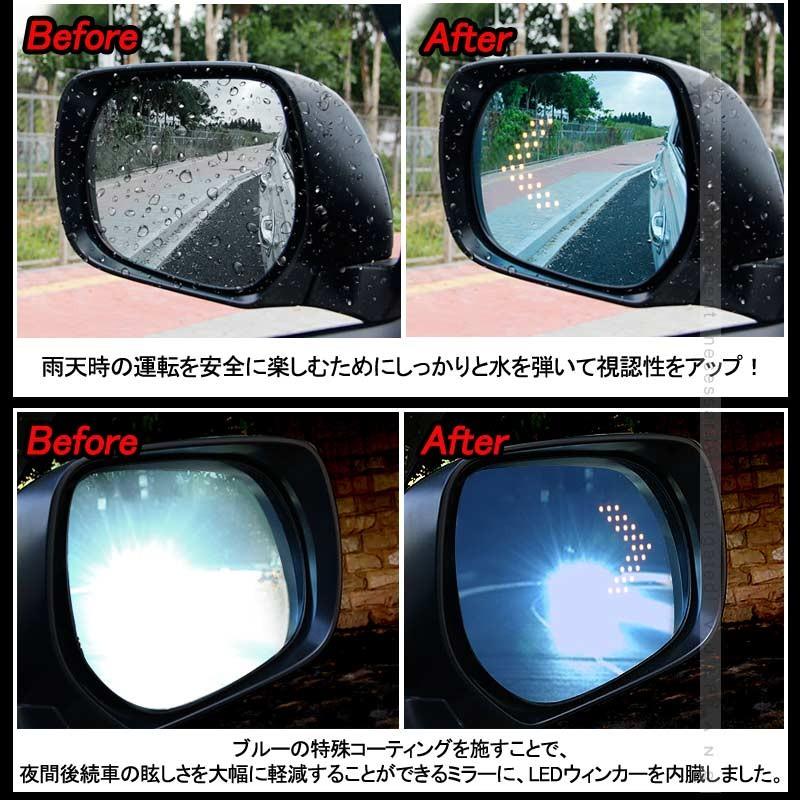 LAND CRUISER PRADO トヨタ ランドクルーザープラド150系 ブルーレンズミラー ウインカー機能付 LED内蔵 ブルーミラー アクセサリー カスタム パーツ 外装