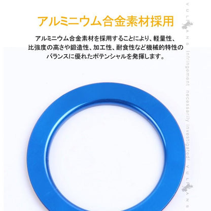 新型シビック FC1 FK7 FK8 エンジンスターターリング カバー ブルー ハッチバック セダン タイプR インテリアパネル 内装 パーツ CIVIC