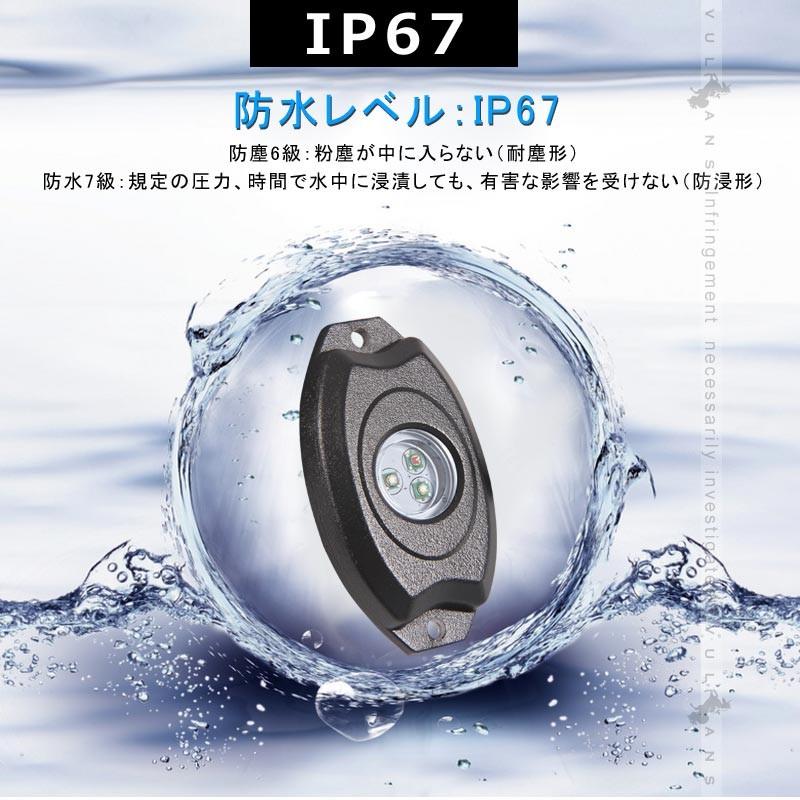 RGB LED アンダー スポットライト Bluetooth スマホ 調光 ユニット 12V 防水 8pcs LED CREE SMD アンダーネオン アンダーライト LEDライト ブルートゥース 外装