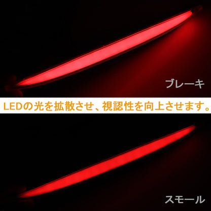 トヨタ PRIUS プリウス50 50系 面発光タイプ COB LED ハイマウント ストップランプ 純正交換式 レッドレンズ カプラオン 外装 パーツ カスタム