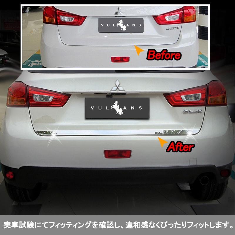 三菱 RVR GA3W GA4W MITSUBISHI 用品 ステンレス テールゲート バックドア ガーニッシュ リア カスタム パーツ 外装 アクセサリー