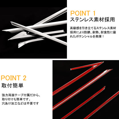 レクサス RX200t RX450h 新型 RX 20系 ウィンドウトリム ウインドウガーニッシュ 4P ステンレス モール 外装 アクセサリー カスタム パーツ LEXUS