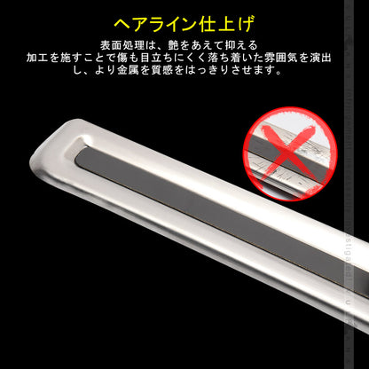 新型ジムニー JB64W/JB74W サイドドアモール サイドリップ ガーニッシュ ステンレス 2PCS サイドスカート JIMNY 外装 パーツ カスタム エアロ アクセサリー