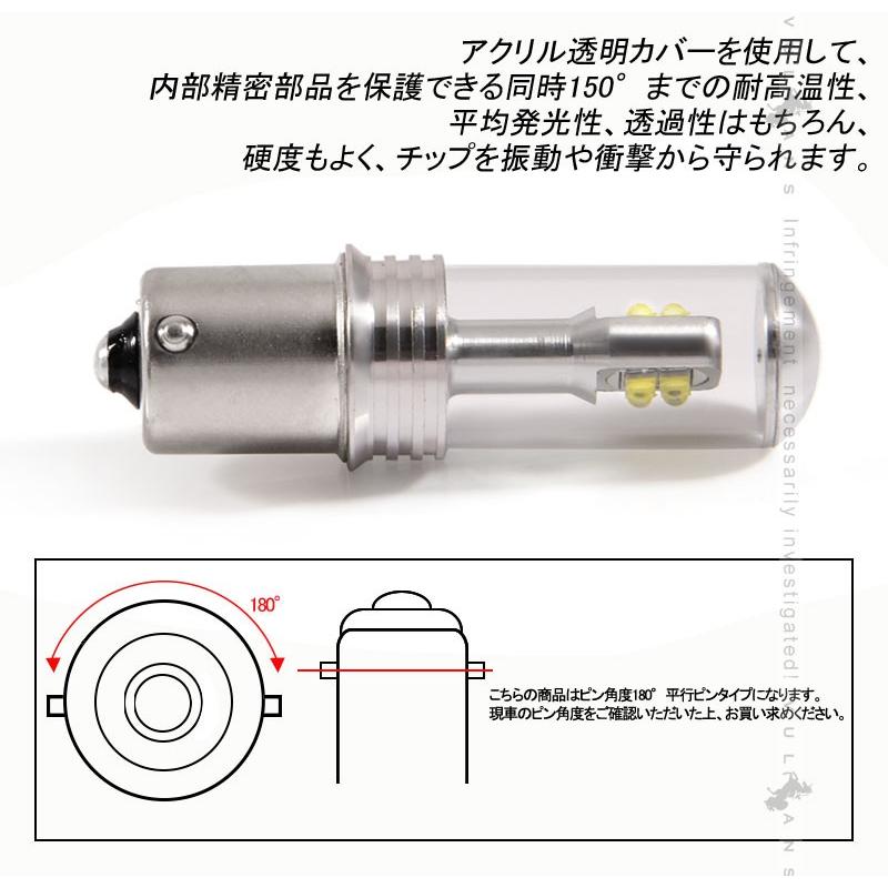 S25s/1156 平行ピン LEDシングル球 LEDバルブ 2個 EPISTAR 白 爆光 40W ポジション バックランプ ウインカー 汎用 カー パーツ エアロ LED関係 電装
