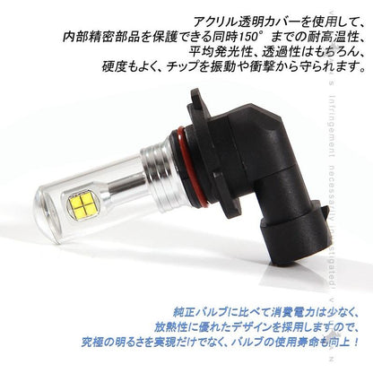 HB3/9005 LEDバルブ LEDフォグランプ 片側40W LEDフォグ 2個 驚愕の明るさ ホワイト EPISTAR 汎用 カー パーツ エアロ LED関係 外装