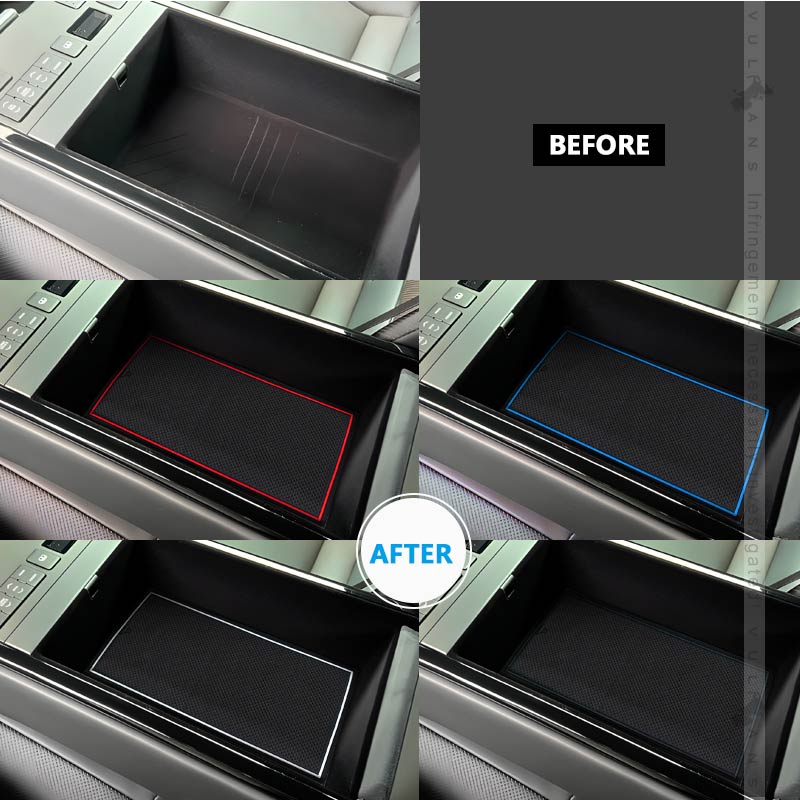 CROWN クラウン 210系(ロイヤル アスリート マジェスタ） ドアポケットマット ゴムゴムマット インナーマット 13枚 蓄光 コンソール 内装 パーツ カスタム