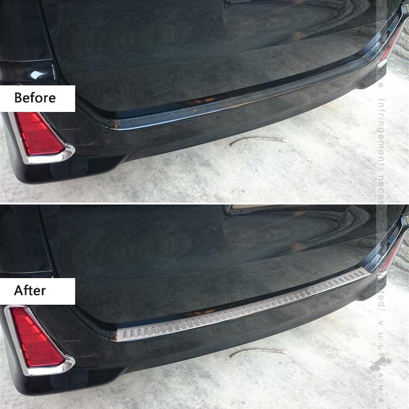 ノア80系 ヴォクシー80系 リアバンパーステップガード キズ防止 SUS304ステンレス スカッフプレート シルバーヘアライン仕上げ 内装 パーツ アクセサリー