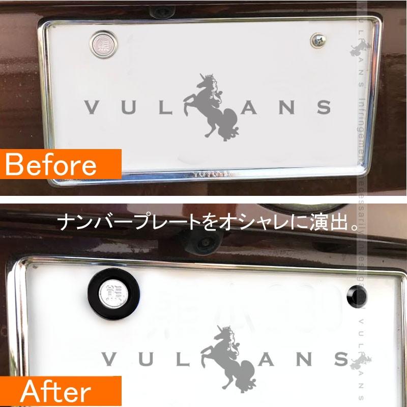 汎用 ビレット ナンバープレート ボルトキャップ 1個＆アルミ合金 ナンバーボルトリング 4個set 封印付き車両 普通車 ブラック パーツ カスタム エアロ 用品