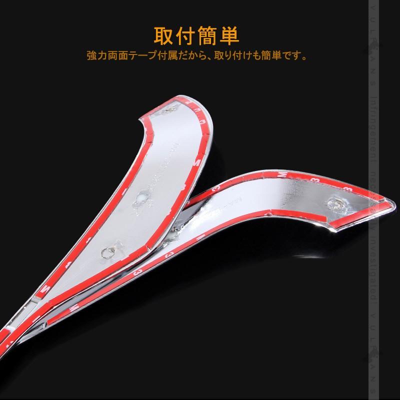 マツダ CX-5 CX5 KF系 メッキ フォグランプガーニッシュ 2P ライン フロント バンパーグリル カバー フォグアンダーカバー 外装 パーツ カスタム エアロ