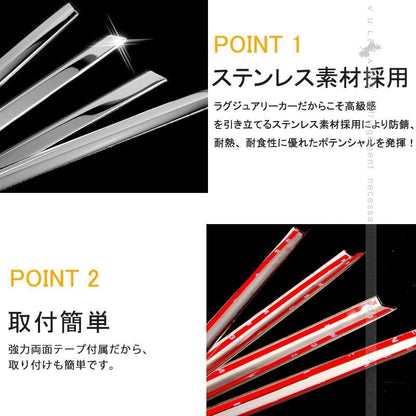 マツダ CX-5 CX5 KF サイドモール 8PCS サイドドアガーニッシュ ドアモール ステンレス鏡面仕上げ 外装 カスタム パーツ エアロ アクセサリー KF系 MAZDA