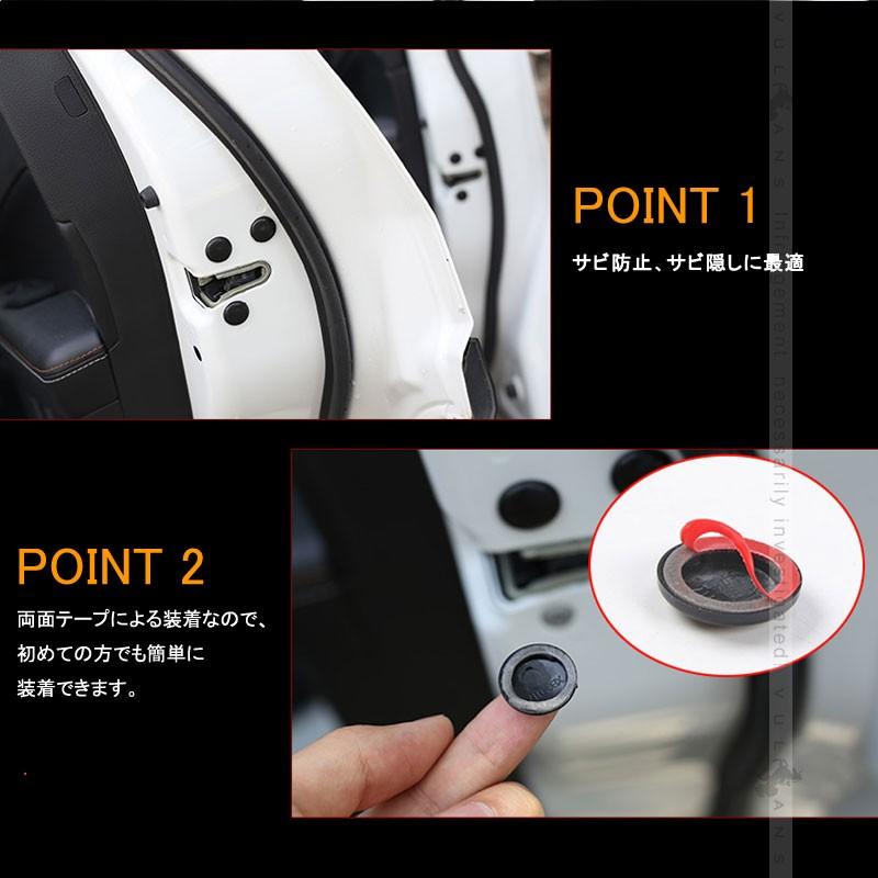 JEEP レネゲード ドアボルトキャップ ABS樹脂 ブラック ドアボルトカバー 12個セット前席＋後部座席 内装 パーツ アクセサリー 錆防止 Renegade