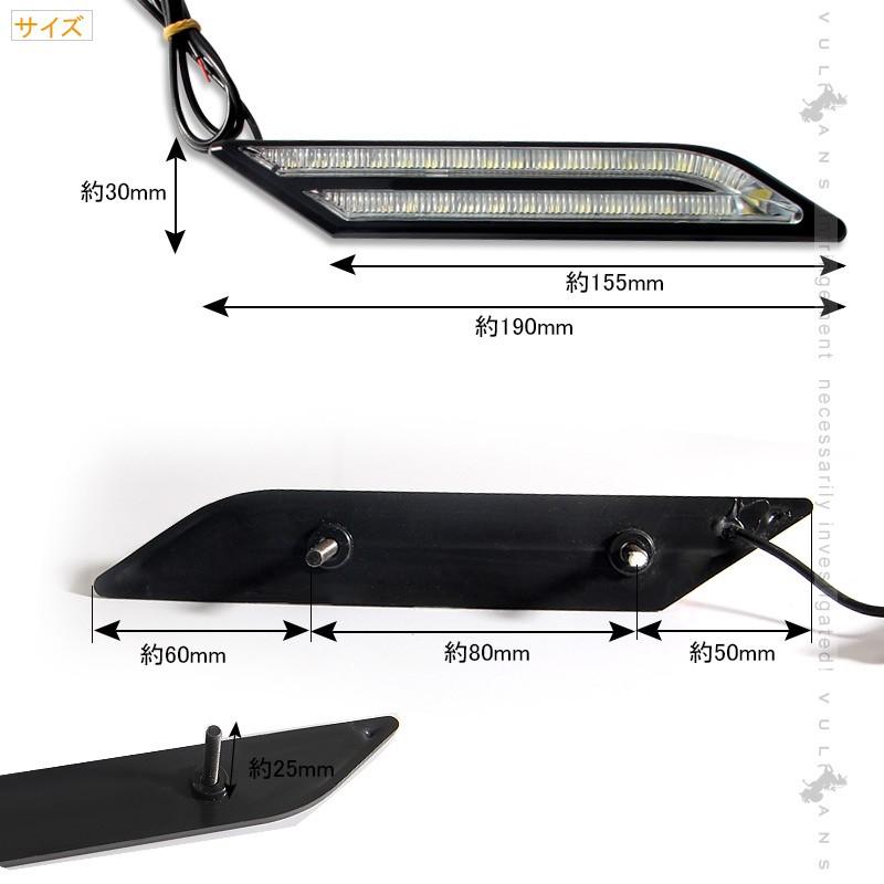 BMW風 LEDマーカーランプ LEDデイライト ホワイト 汎用 サイドマーカー リアマーカー 5050 3chip 片側33個 12V 左右セット イルミネーション ランニングライト