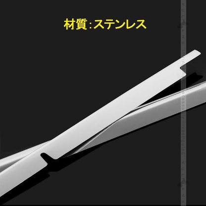 新型 NBOX カスタム JF3/JF4 フロント バンパー グリルガーニッシュ 2PCS グリルカバー ステンレス鏡面仕上げ エアロ カスタム パーツ アクセサリー 外装 N-BOX