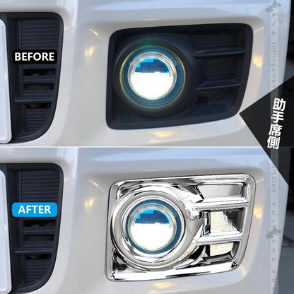 フロントフォグカバー N-BOX NBOX JF1 JF2 4PCS パーツ カスタム フロントフォグランプカバー ガーニッシュ 外装 エアロ