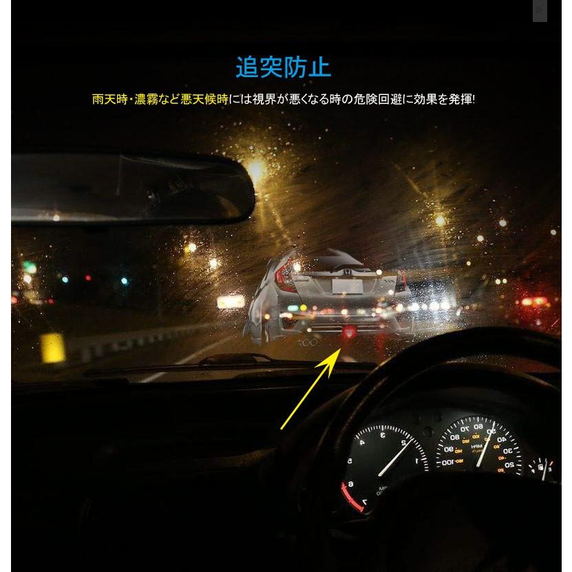 フィットGK3/4/5/6 フィットハイブリッド GP5 RS エアロ LEDリフレクター LED20個 スモークレンズ ブレーキ＆スモール連動 視認性UP 追突防止 電装パーツ