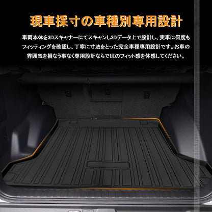 ランドクルーザープラド150系 5人乗り 前期 後期 3Dラゲッジマット TPE材質 立体成型 カーマット ズレ防止 内装 カスタム パーツ 用品 トランクマット