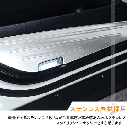 アルファード ヴェルファイア 30系 前期/後期 SUS304ステンレス ドアキックガード ドアトリムガード 保護 プロテクター キズ防止 アンダーカバー 内装 パーツ
