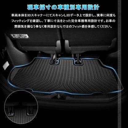 ノア/ヴォクシー 80系 前期 後期 3D ラゲッジマット 立体 カーゴマット TPV素材 フロアマット 防水 防汚 カスタム パーツ 内装品 荷室 アクセサリー NOAH VOXY