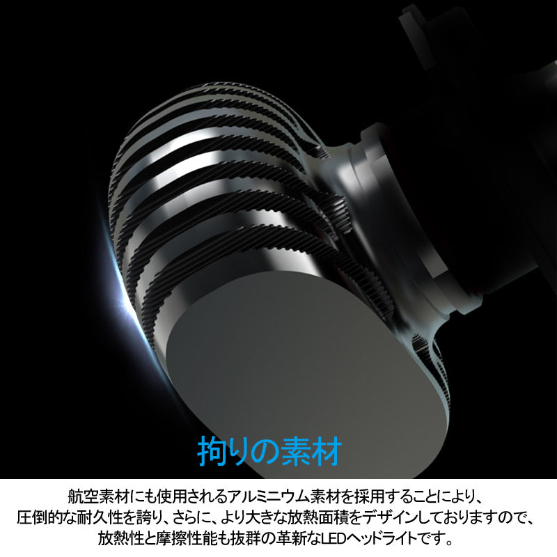 CHR ハロゲン仕様車 LEDヘッドライト オールインワン HIR2/9012 8000LM SEOUL CSPチップ 1年保証 LEDフォグランプ DC9V~32V 6500K 一体型 取付簡単 電装