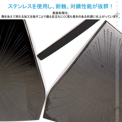 アルファード/ヴェルファイア 30系 後期 ドアスピーカーカバー 4PCS ブラックステン ドアスピーカーリング ガーニッシュ 鏡面 内装 カスタム パーツ