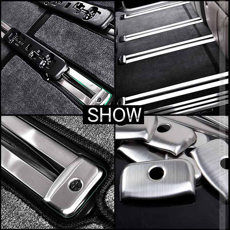 アルファード/ヴェルファイア30系 前期/後期 シートレールガーニッシュ 20P シートレールカバー ステンレス ALPHARD 内装 カスタム パーツ エアロ アクセサリー