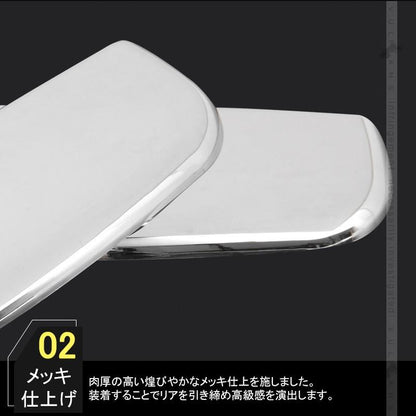新型ジムニー JB64W/JB74W ドアハンドルカバー 2PCS メッキ仕上げ ドアハンドルプロテクター ガード ドアノブカバー 外装 パーツ カスタム JIMNY