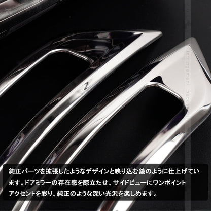 日産 ルークス 40系 サイドドアミラーガーニッシュ サイド ミラー ウィンカートリム SUS304ステンレス ドアミラーカバー 外装 パーツ アクセサリー ROOX