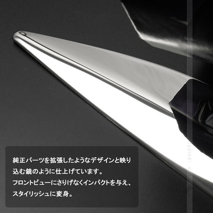 日産 新型ルークス 40系 フロントリップカバー フロントリップスポイラー ステンレス製 バンパーガーニッシュ エアロボディー用 外装 パーツ ROOX