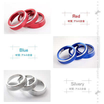 新型ジムニー JB64W/JB74W エアコンダイヤルカバー ブルー エアコンダイヤルリング アルミ合金 3P インテリアパネル 内装 カスタム パーツ アクセサリー JIMNY