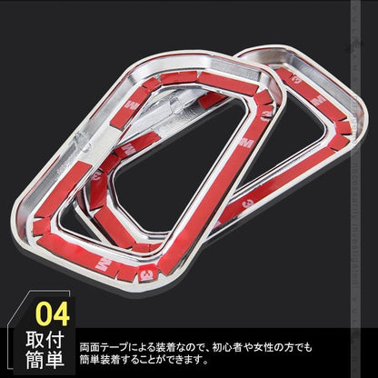 ジムニー JB64W ジムニーシエラ JB74 インナードアハンドルカバー 2PCS メッキ仕上げ ガーニッシュ インテリアパネル 内装 カスタム パーツ アクセサリー JIMNY