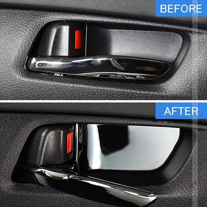 アルファード30系 前期/後期 ブラックステン インナードアハンドルカバー 2PCS 内装 インテリアパネル ドアハンドル ガーニッシュ アクセサリー パーツ