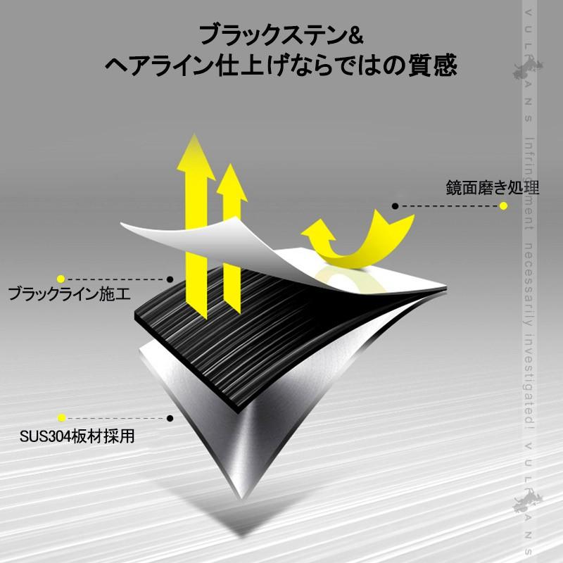 アルファード30系 前期/後期 ブラックステン インナードアハンドルカバー 2PCS 内装 インテリアパネル ドアハンドル ガーニッシュ アクセサリー パーツ