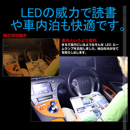 リア LEDルームランプ 基盤セット クリスタルレンズ付 純正LED仕様車専用 アルファード/ヴェルファイア30系 前期/後期 ルーム球 専用工具付 内装 パーツ