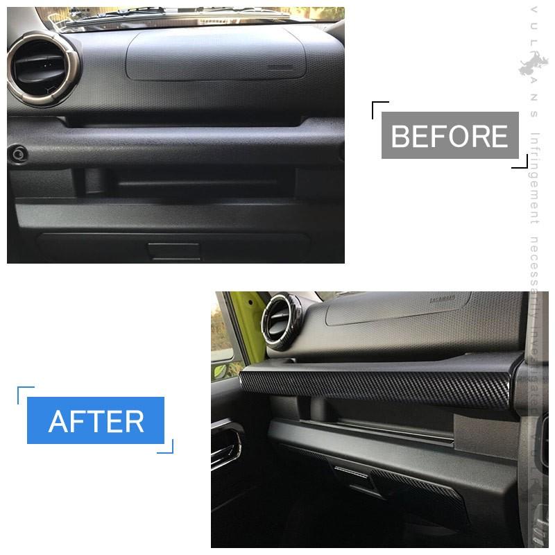 新型ジムニー JB64W/JB74W アシストグリップガーニッシュ 1PCS カーボン調 インテリアパネル アクセサリー カスタム 内装 パーツ 用品 JIMNY