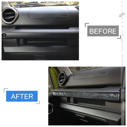 新型ジムニー JB64W/JB74W アシストグリップガーニッシュ 1PCS 黑木目インテリアパネル アクセサリー カスタム 内装 パーツ 用品 JIMNY