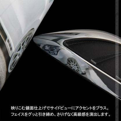 アルファード/ヴェルファイア 30系 ダミーダクトトリム Aタイプ フェンダーガーニッシュ メッキ×ブラック MPV車 20系 外装 パーツ アクセサリー