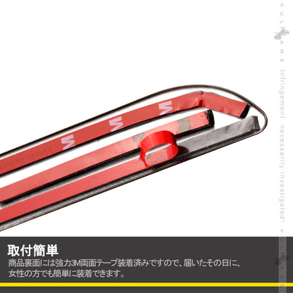 N-VAN JJ1/2 サイドガーニッシュ 4PCS SUS304ステンレス ドアモール サイドモール ドアパネル 外装 パーツ アクセサリー カスタム