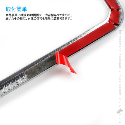 N-VAN JJ1/2 エアコン吹き出し口カバー 2PCS インテリアパネル エアコン カバー 吹き出し口 ガーニッシュ メッキ ドレスアップ カスタム パーツ