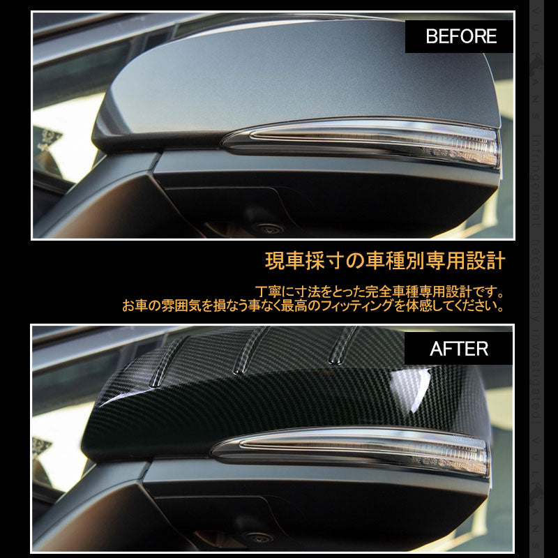 新型RAV4 ドアミラーカバー カーボン調 2PCS ガーニッシュ カバー トリム カー用品 ドアミラーウインカートリム  カスタム パーツ アクセサリー 外装