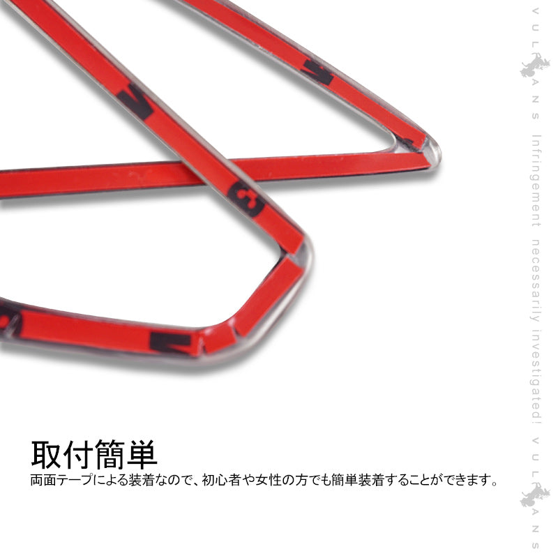 新型RAV4 50系 エアコン吹き出し口カバー 2PCS SUS304ステンレス インテリアパネル エアコンダクト カバー ガーニッシュ 内装 ドレスアップ カスタム パーツ