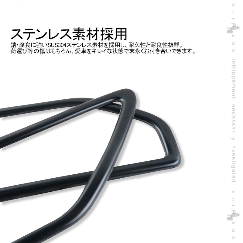 新型RAV4 50系 エアコン吹き出し口カバー 2PCS ブラックステン インテリアパネル エアコンダクト カバー ガーニッシュ ドレスアップ カスタム 内装 パーツ