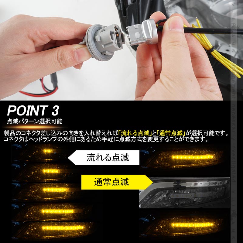 N-BOX カスタム JF1･2  シーケンシャル LEDウインカーバルブ 抵抗付 流れるウインカー 流れる点滅 ウィポジ機能搭載 電装 パーツ シーケンシャルウインカー