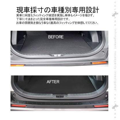 新型RAV4 50系 ステップガード ヘアライン仕上げ ブラックステン ステンレス 1PCS バンパーガード ステンレス ガーニッシュ ドレスアップパーツ カスタム