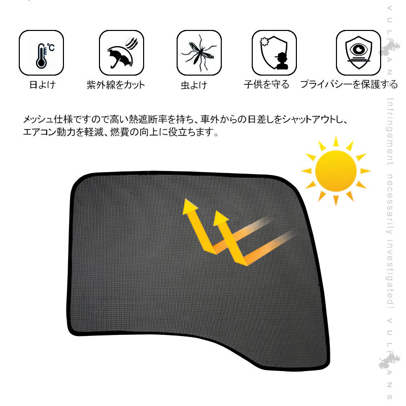 ギガ、320フォワード トラック用 メッシュカーテン 日よけ エコネット トラック用網戸 遮光カーテン カスタム 内装 パーツ 2枚 換気 車用 カー用品