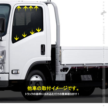 トラック用 日よけ メッシュカーテン UDビッグサム 遮光カーテン エコネット トラック用網戸 カスタム 内装 パーツ 2枚 換気 車用 カー用品