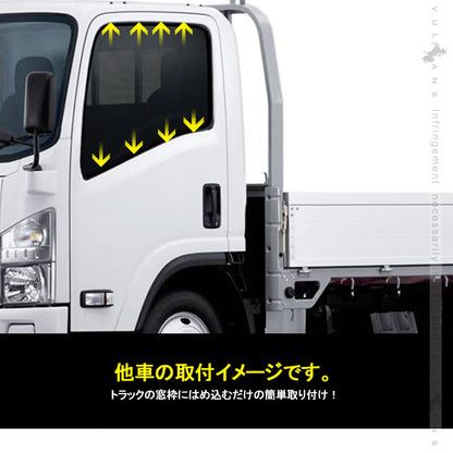 トラック用 日よけ メッシュカーテン 三菱ジェネレーションキャンター 遮光カーテン エコネット トラック用網戸 カスタム 内装 パーツ 2枚 換気 車用 カー用品